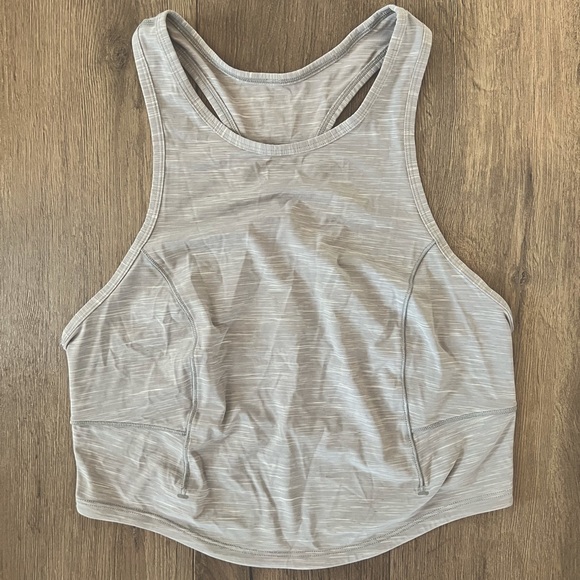 🤍Lululemon Power Thru Tank - Heathered Rhino Grey - Size US 8 🤍 - Picture 2 of 9